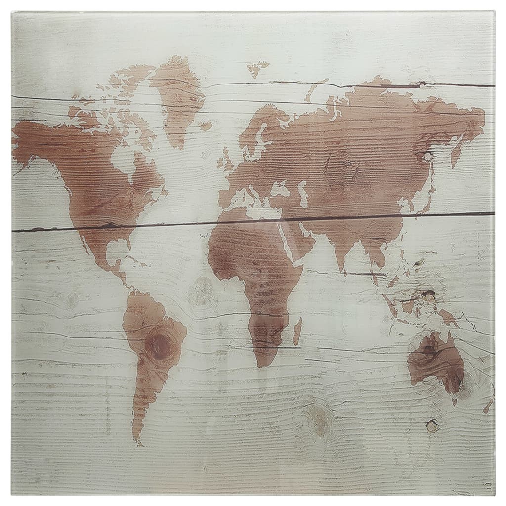 Wall Mounted Magnetic Board Glass 60x60 cm